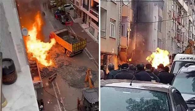 Avcılar'da doğal gaz patladı