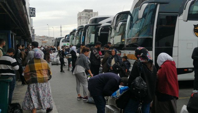 Otogarlarda seçim hareketliliği