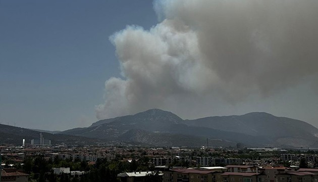 İzmir'de orman yangını