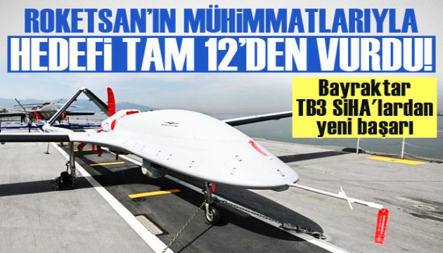 Bayraktar TB3 SİHA'lardan MAM-L ile hedefe tam isabet