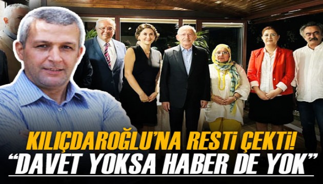 Ercan Seki, Kılıçdaroğlu'na resti çekti: Davet yoksa haber de yok!