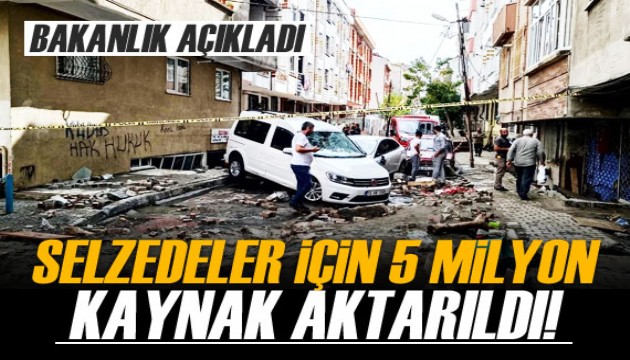 İstanbul'da selzedeler için 5 milyon lira kaynak aktarıldı