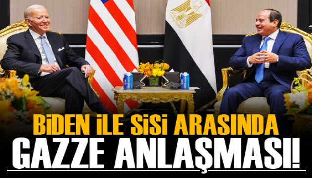 Biden ile Sisi, Gazze'ye insani yardım girişi konusunda anlaştı