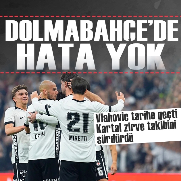 Dolmabahçe'de kayıpsız: Beşiktaş, Kocaelispor engelini de aştı, zirve takibini sürdürdü