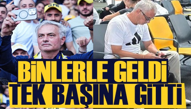 Binlerle geldi, tek başına gitti | Spor manşetleri