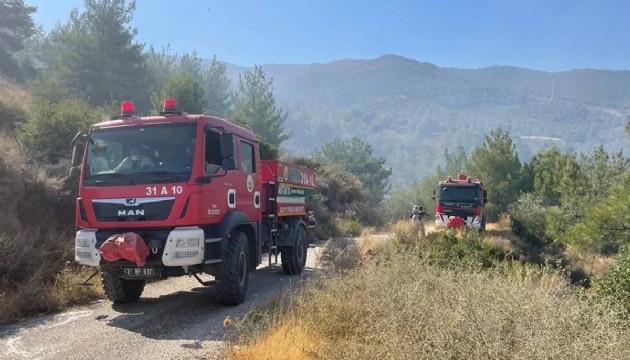 Hatay'da ormanlık alanda yangın