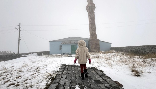 Ardahan ve Kars'ta kar yağışı