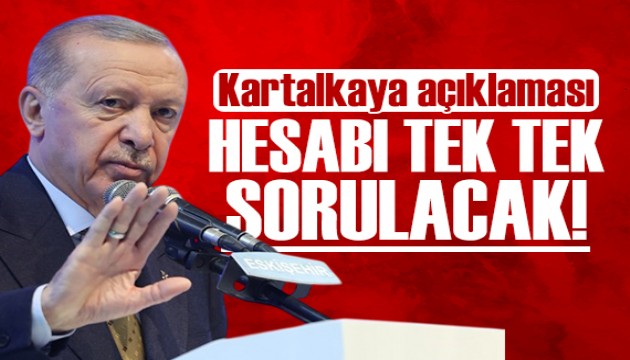 Cumhurbaşkanı Erdoğan'dan Kartalkaya açıklaması: Hesabı tek tek sorulacak