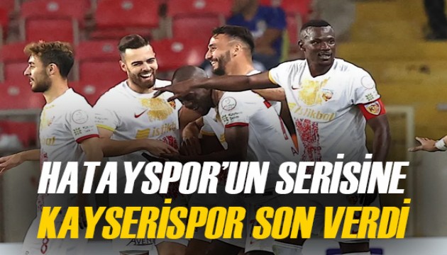 Hatayspor'un iç saha serisine Kayserispor son verdi