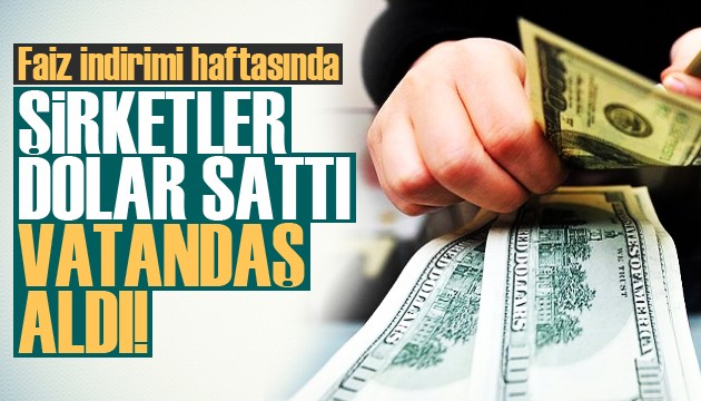 Faiz indirimi haftasında vatandaş dolar aldı