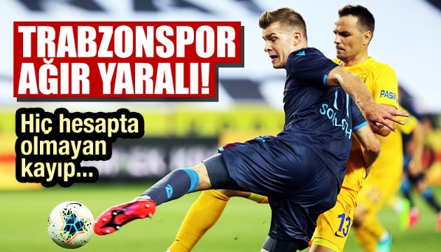 Trabzonspor'a şampiyonluk yolunda ağır darbe!