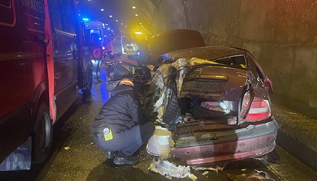 Bolu Dağı Tünel'inde kaza
