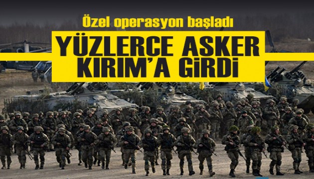 Ukrayna askerleri Kırım'a girdi