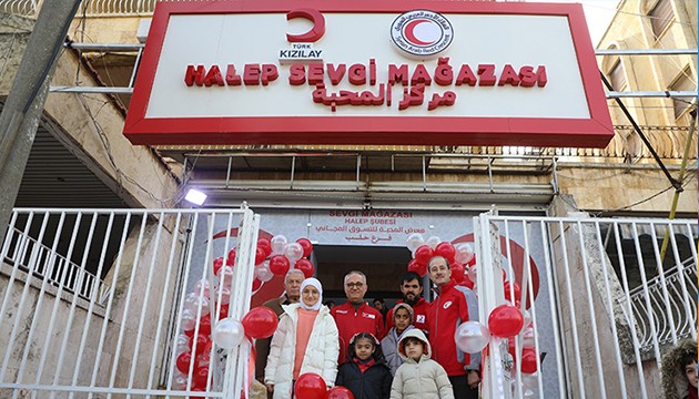 Kızılay, Suriye'de 'Sevgi Mağazası' açtı