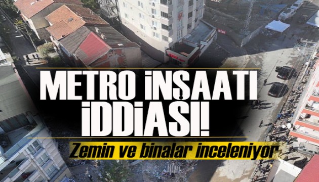 Gebze'de binanın çöküşünde metro inşaatı iddiası: Zemin ve binalar inceleniyor