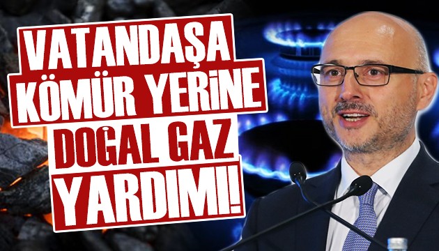 Kömür yerine doğal gaz yardımı