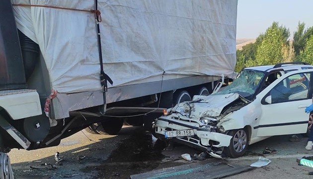 Konya'da feci kaza: Ölü ve yaralılar var