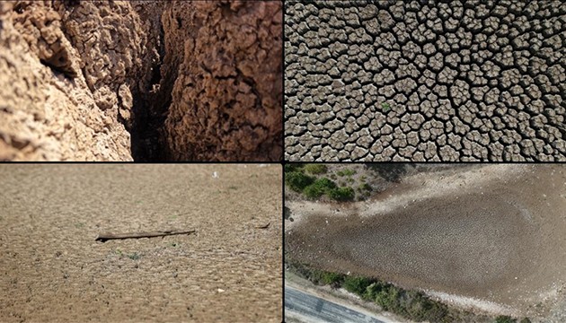 Taşlık Göleti kurudu