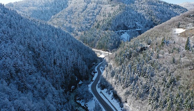 Küre Dağları'nın eşsiz manzarası görüntülendi