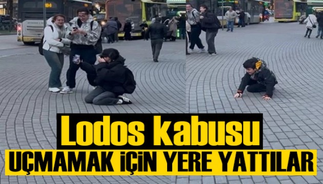 Bursa'da lodos paniği: Uçmamak için yere yattılar