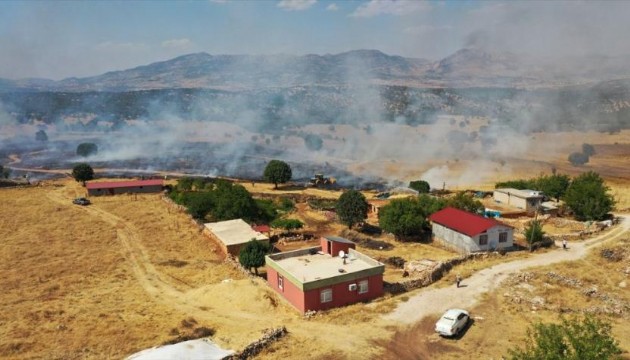 Diyarbakır Lice'de orman yangını