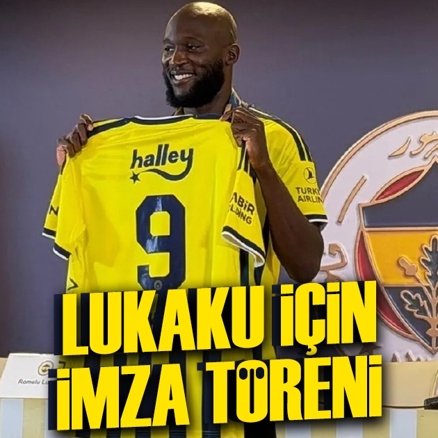 Lukaku için imza töreni düzenlendi