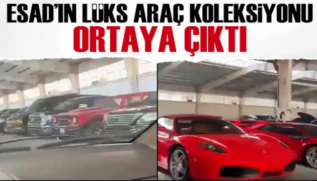 Esad'ın lüks araç koleksiyonu ortaya çıktı