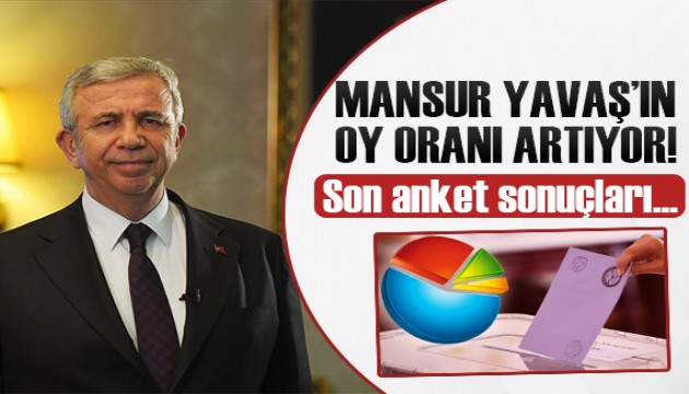 Son anket açıklandı: Mansur Yavaş'ın oy oranı artıyor!