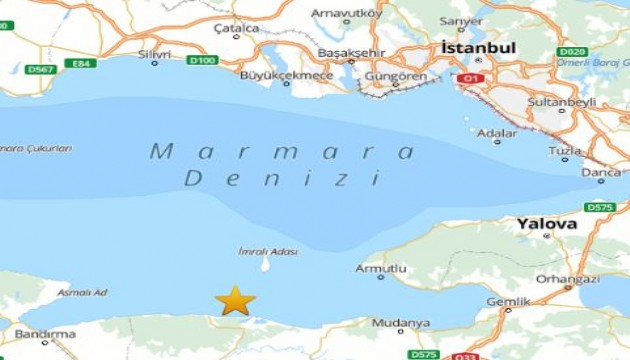 Marmara Denizi'nde korkutan deprem