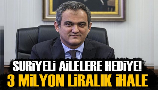 MEB'den Suriyeli ailelere hediye!