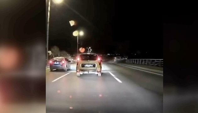 Makas atan sürücü kazaya yol açtı