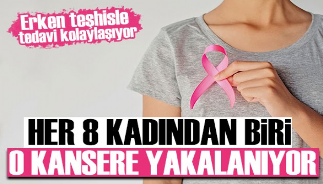 Her 8 kadından biri o kansere yakalanıyor