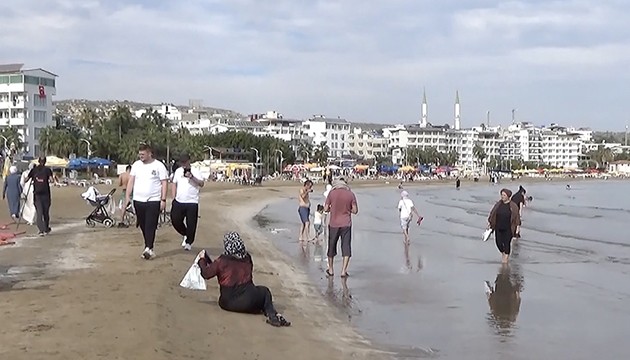 Mersin'de kasımda deniz keyfi