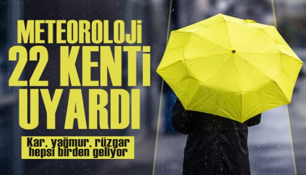 Meteoroloji uyardı: Kar, yağmur, rüzgar... Hepsi birden geliyor!