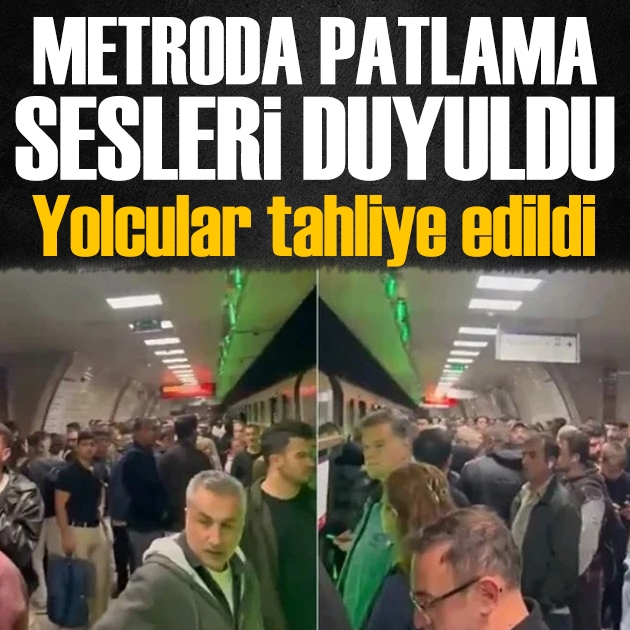 İstanbul'da metro tünelinde kablolar patladı: Yolcular tahliye edildi