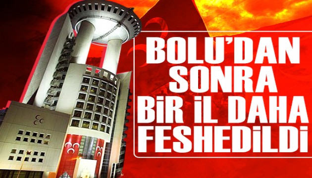 Bir il teşkilatı daha feshedildi