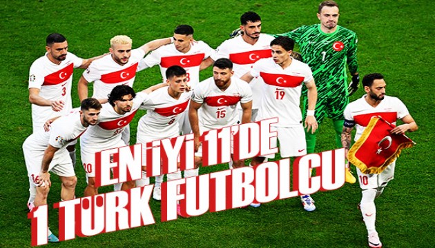 EURO 2024'te en iyi 11'e Türkiye'den 1 futbolcu