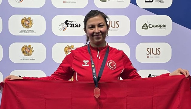 Milli sporcu Avrupa'da üçüncü oldu