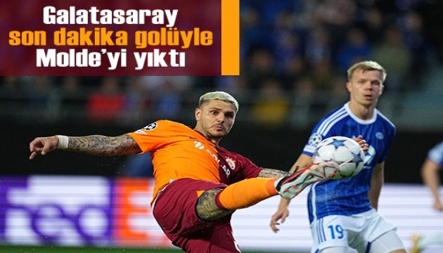 Galatasaray, son dakika golüyle Molde'yi yıktı!