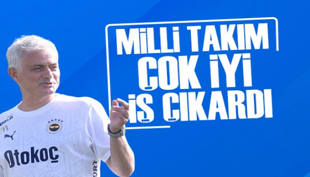 Mourinho: Türk Milli Takımı çok iyi bir iş çıkarttı