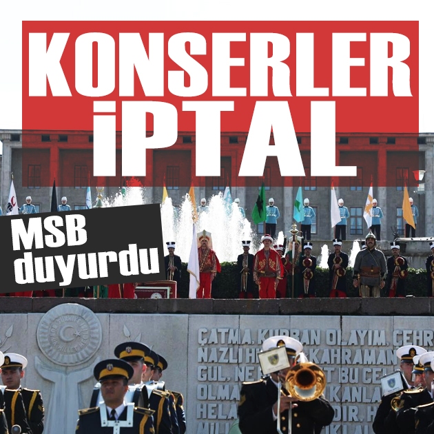 MSB duyurdu: 30 Ağustos bando konserleri iptal edildi