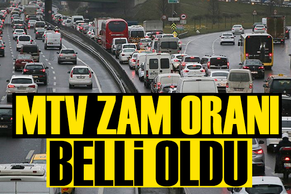 Motorlu Taşıtlar Vergisi zam oranı belli oldu!