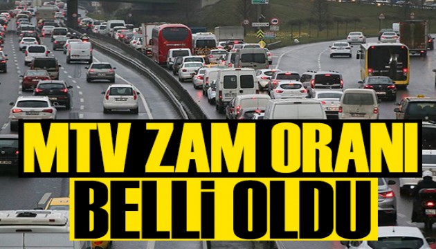 Motorlu Taşıtlar Vergisi zam oranı belli oldu!