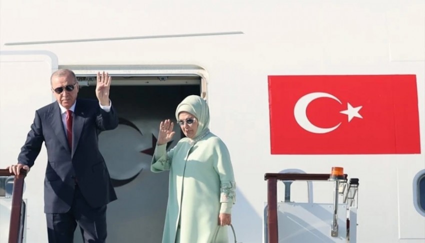 Cumhurbaşkanı Erdoğan Kırgızistan'da