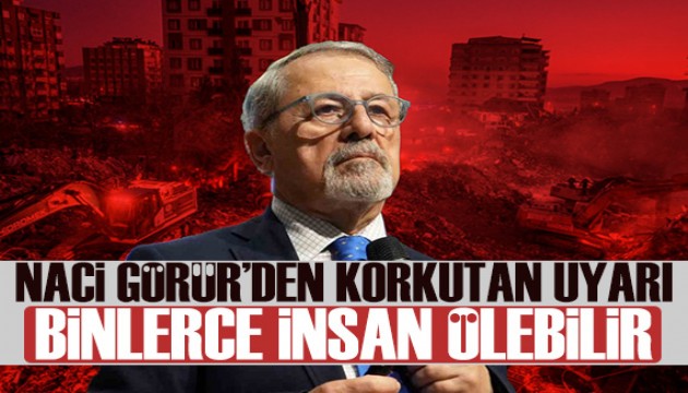 Naci Görür’den korkutan uyarı: Binlerce insan ölebilir…