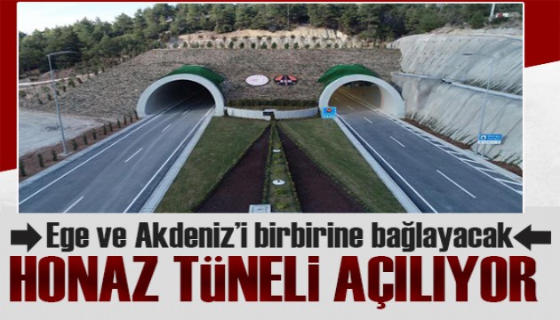 Erdoğan müjdeyi verdi! Ege ve Akdeniz'i birbirine bağlayan Honaz Tüneli açılıyor