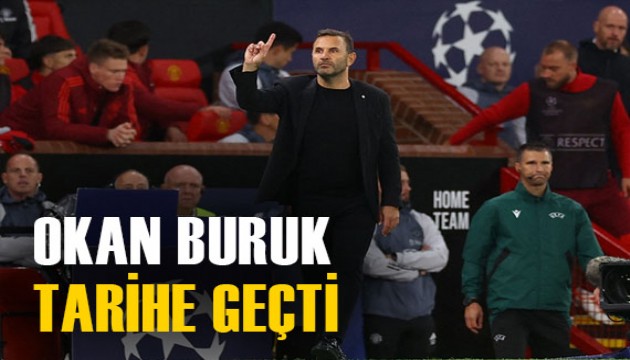 Galatasaray'ın teknik direktörü Okan Buruk tarihe geçti