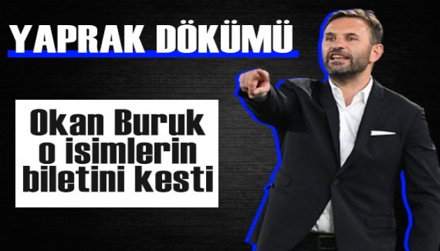 Galatasaray'da yaprak dökümü: Okan Buruk, o isimlerin biletini kesti!