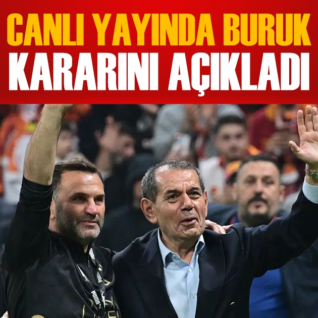 Dursun Özbek, Okan Buruk kararını canlı yayında açıkladı