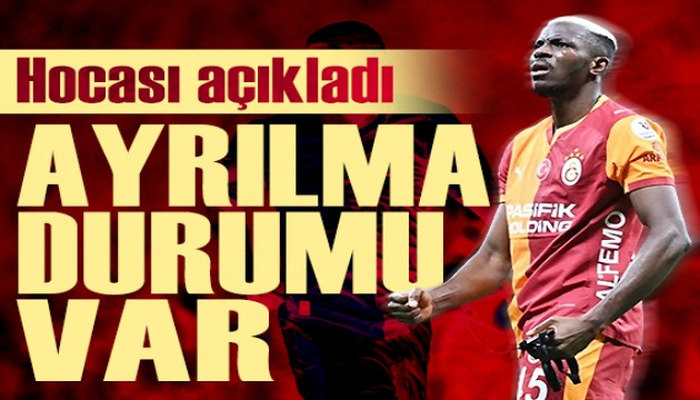 Galatasaraylıları endişelendiren açıklama: 'Osimhen'in ayrılma durumu var'